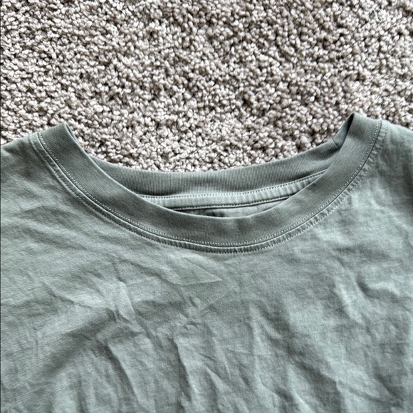 Casual Knot-Front Top in Sage Green - Picture 5 of 6